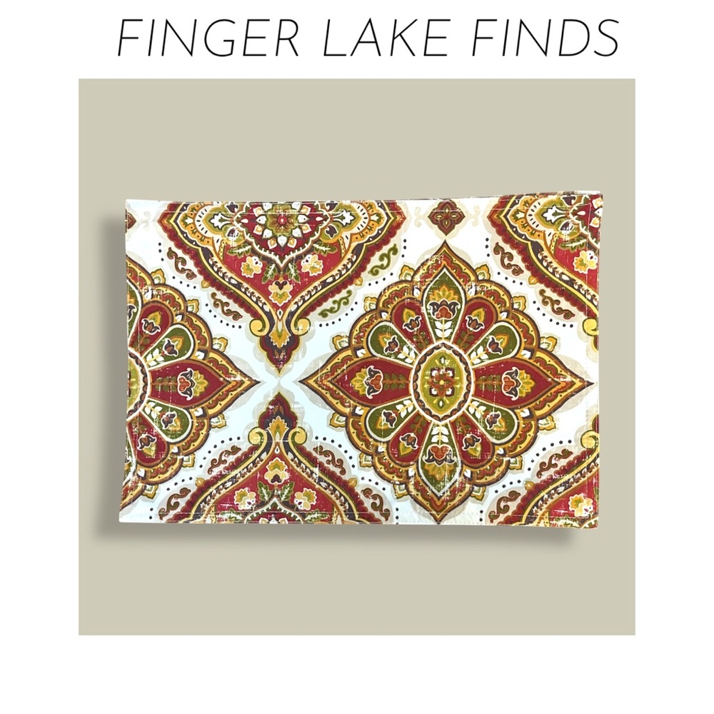 Six New Floral Medallion Placemats